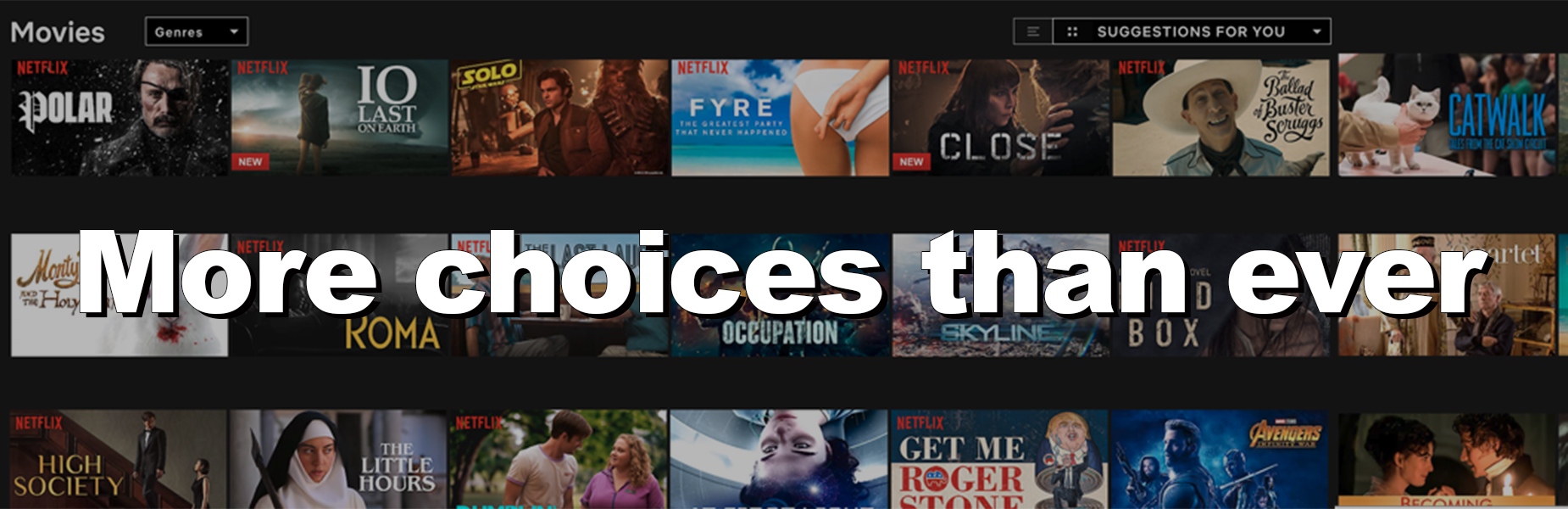too much choice